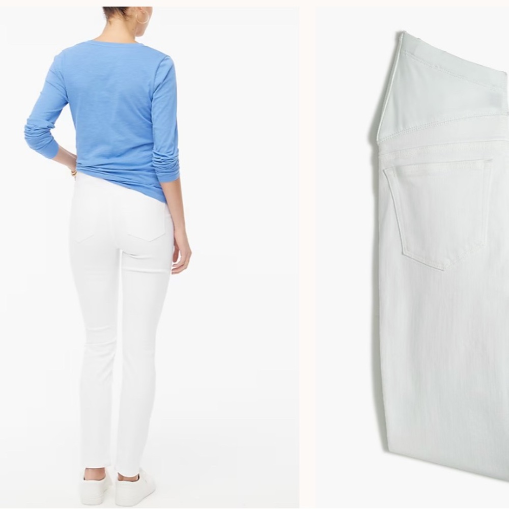 NWT jcrew white maternity jeans sz 32